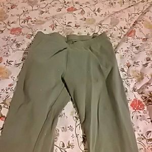 Green sparkle soft pants